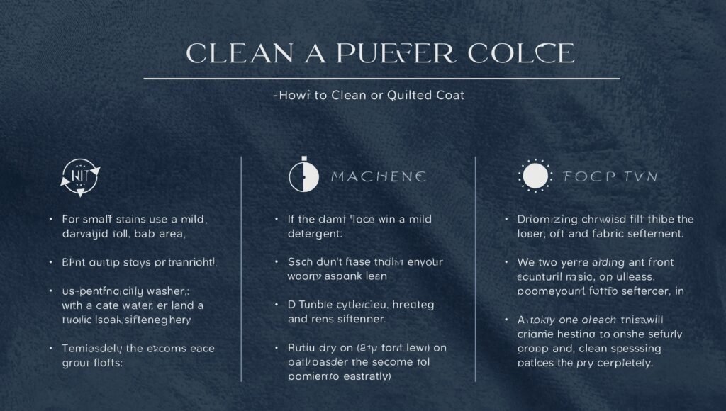 How to Clean a Puffer or Quilted Coat